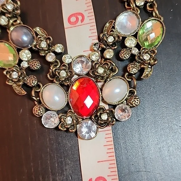 Multicolored statement necklace - Picture 5 of 5